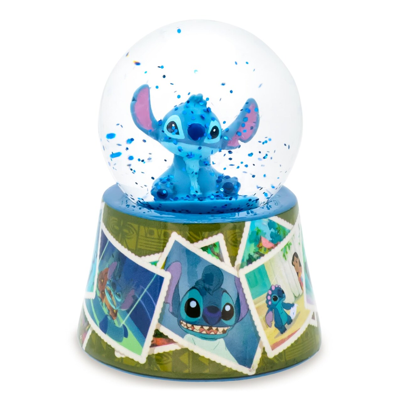 Disney Lilo & Stitch Vintage Photos Mini Light-Up Snow Globe | 3 Inches Tall